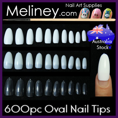 Almond Fake Nail Tips - 500PCS Medium Almond Shaped Clear Acrylic Nails  Full Cover Press on Nails for DIY Nail Art, 10 Sizes - Walmart.com